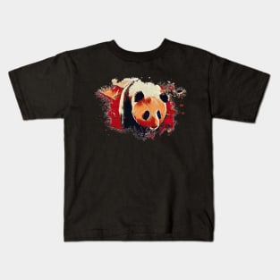 Panda bear art design Kids T-Shirt